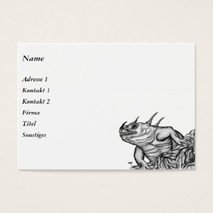 Cartes De Visite Dragon sur le rocher