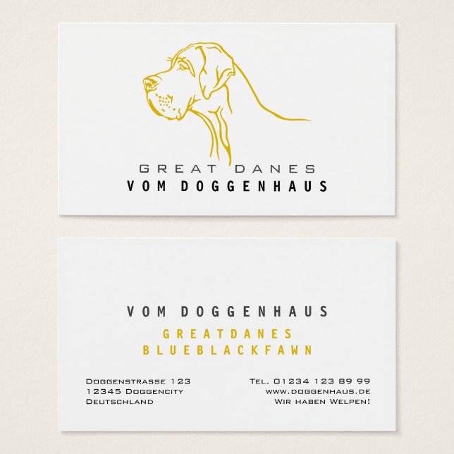 Cartes De Visite Drame Danois Dessin Pur (Devant & derrière)