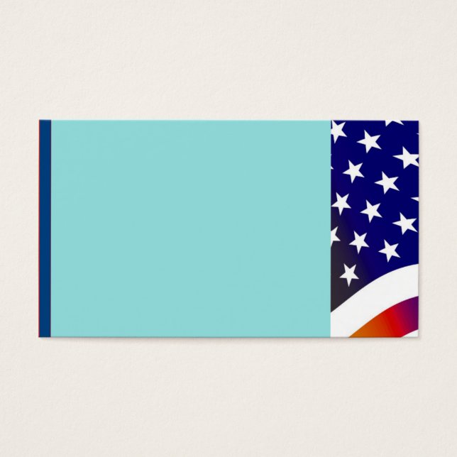 Cartes De Visite Drapeau américain (Devant)