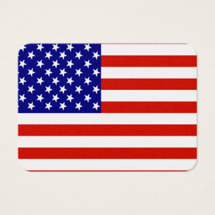 CARTES DE VISITE DRAPEAU AMÉRICAIN