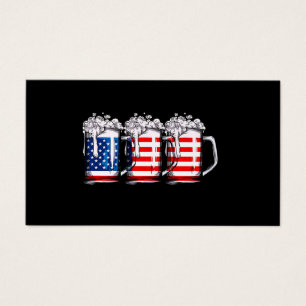Cartes De Visite Drapeau américain 4 juillet Hommes Femmes Merica U