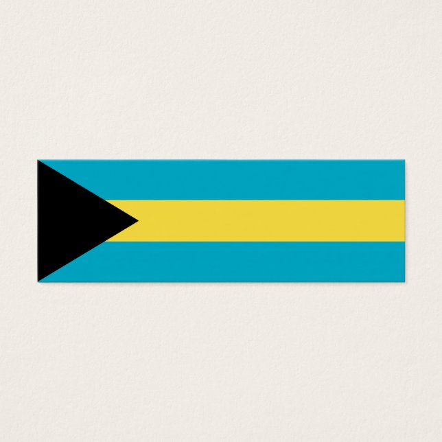 Cartes De Visite Drapeau Bahamas (Devant)