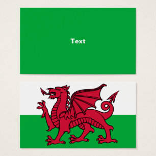 Cartes De Visite Drapeau celtique du Dragon rouge du Pays de Galles