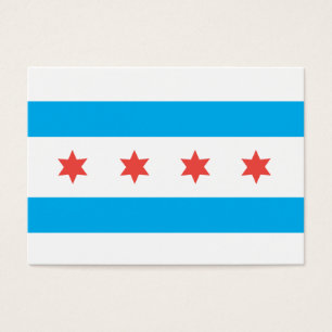 Cartes De Visite Drapeau de Chicago
