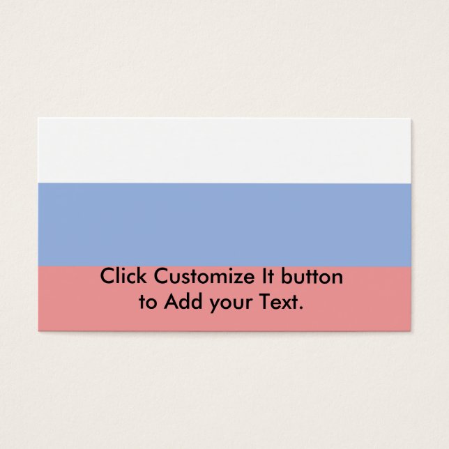 Cartes De Visite Drapeau de la Russie (Devant)