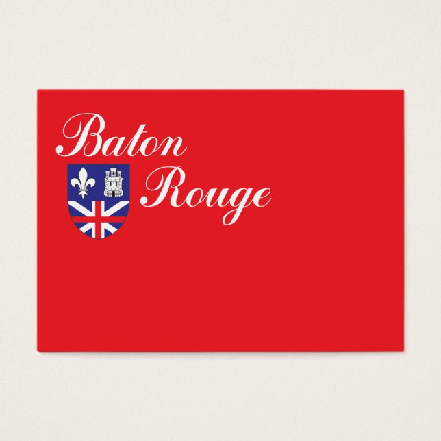 Cartes De Visite Drapeau de la ville de Baton Rouge (Devant)
