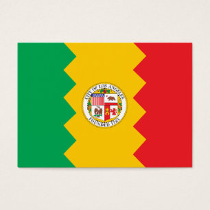 Cartes De Visite Drapeau de la ville de Los Angeles
