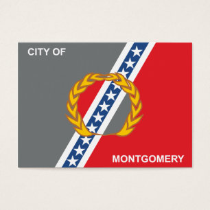 Cartes De Visite Drapeau de la ville de Montgomery