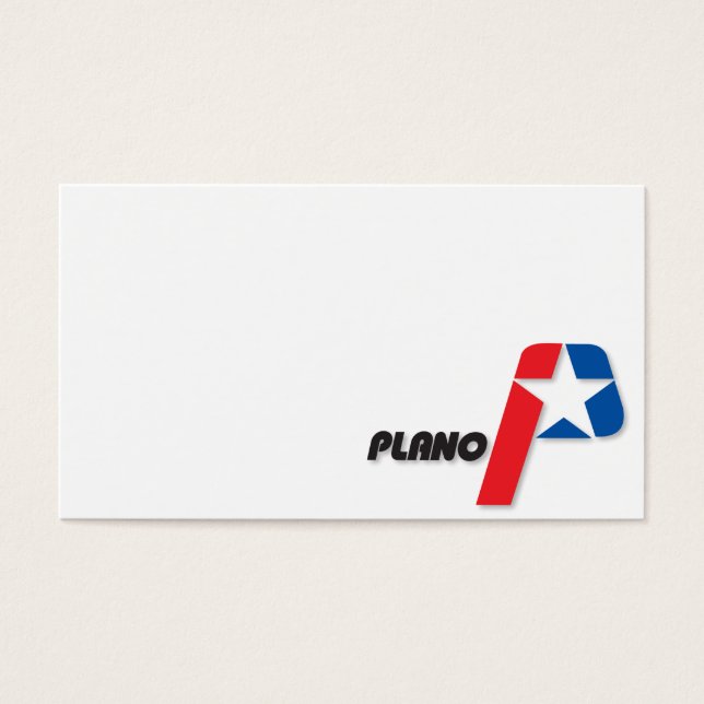 Cartes De Visite Drapeau de la ville de Plano (Devant)