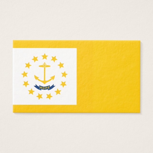 Cartes De Visite Drapeau de l'État de Rhode Island (Devant)