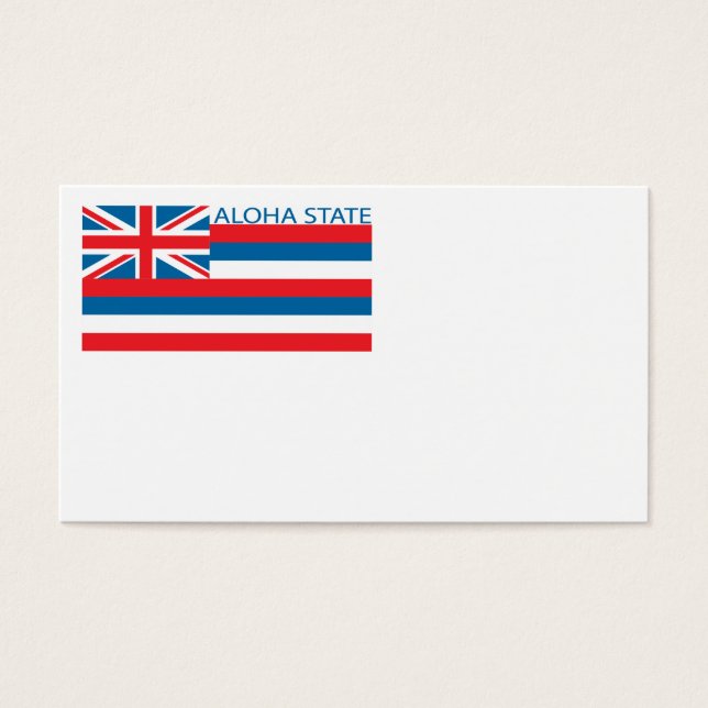Cartes De Visite Drapeau de l'État d'Hawaï (Devant)
