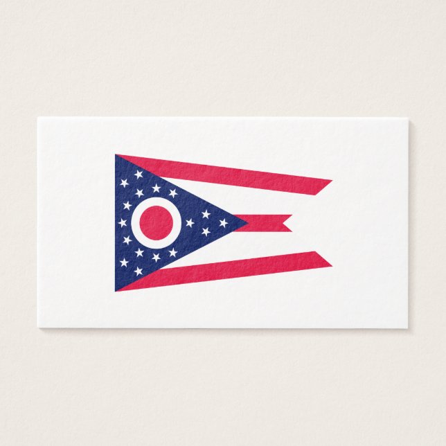 Cartes De Visite Drapeau de l'Ohio (Devant)