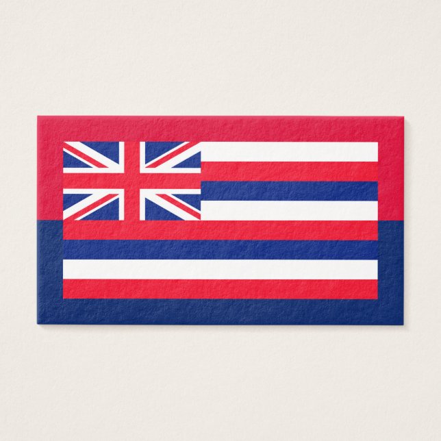 Cartes De Visite Drapeau d'État d'Hawaii (Devant)