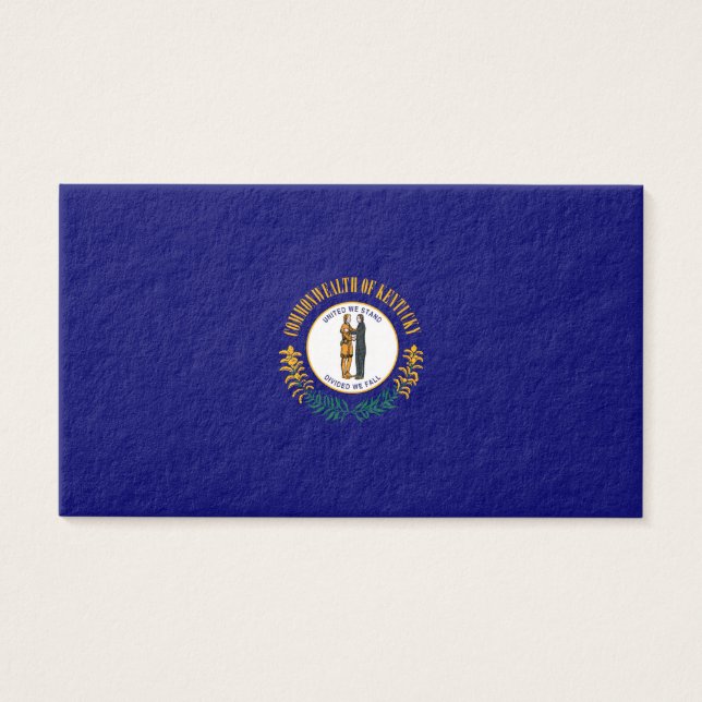 Cartes De Visite Drapeau d'État du Kentucky (Devant)