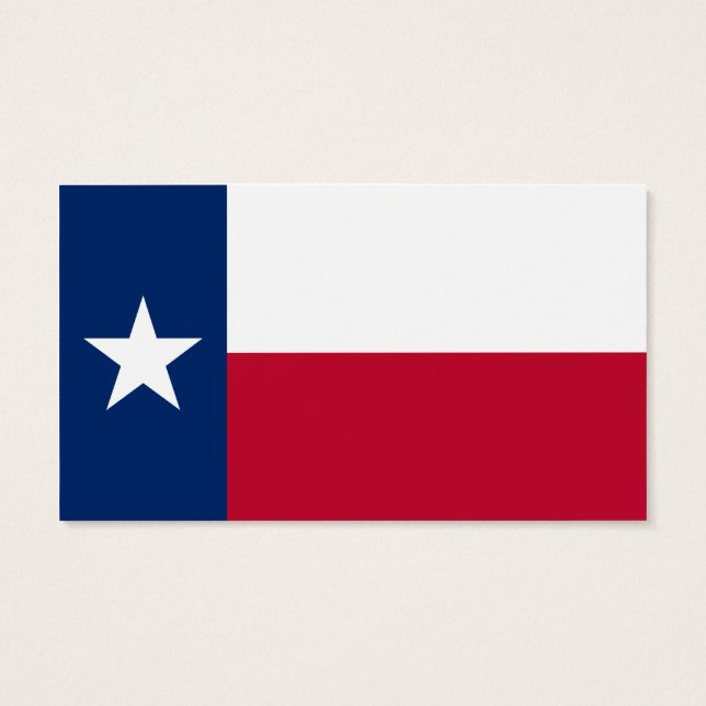 Cartes De Visite Drapeau d'État du Texas (Dos)