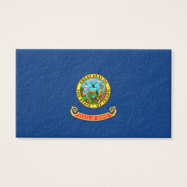 Cartes De Visite Drapeau d'État Idaho (Devant)