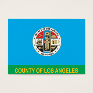 Cartes De Visite Drapeau du comté de Los Angeles