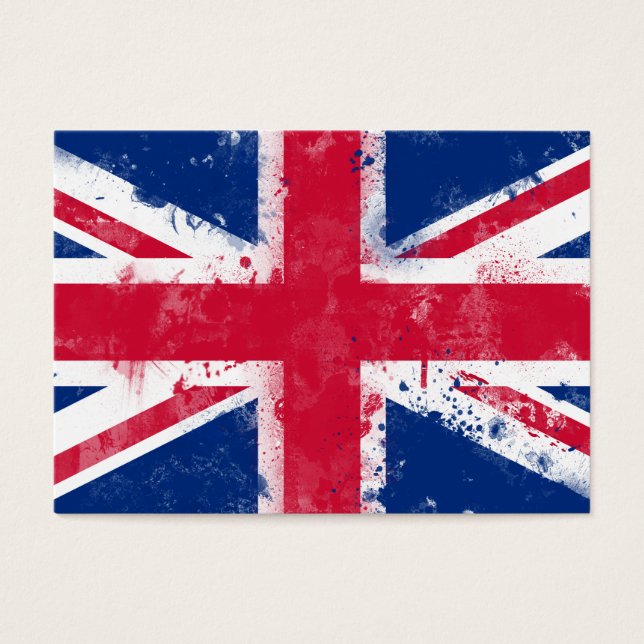 Cartes De Visite Drapeau du Royaume-Uni ou de l'Union Jack (Devant)