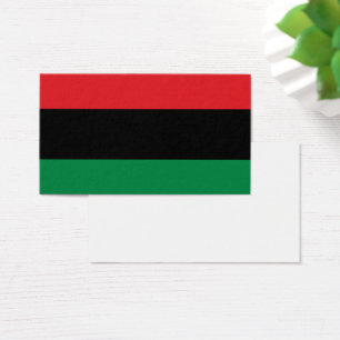 Cartes De Visite Drapeau panafricain de l'UNIA