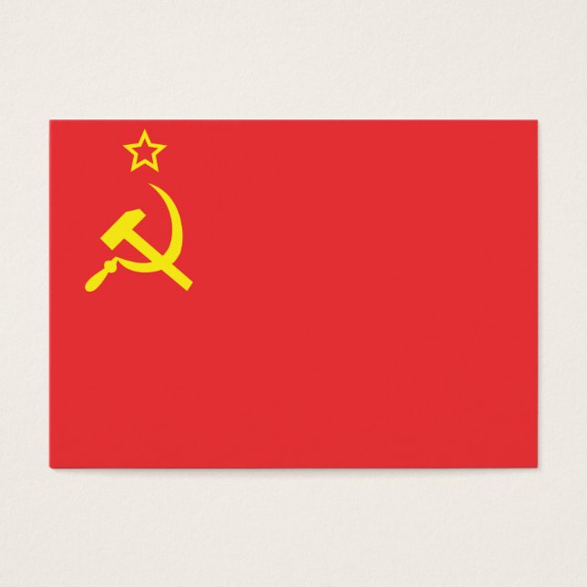Cartes De Visite Drapeau URSS (Devant)