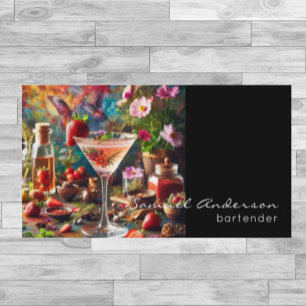 Cartes de visite du barman