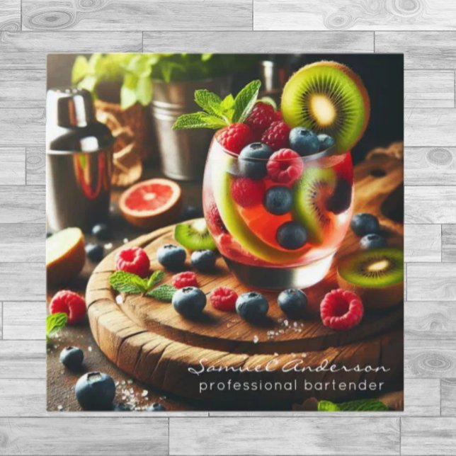 Cartes de visite du barman (Créateur téléchargé)