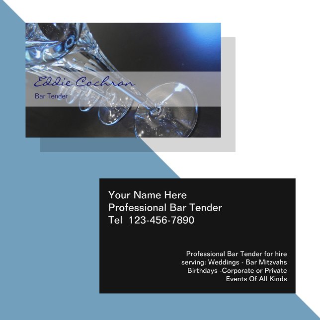 Cartes de visite du barman (Créateur téléchargé)