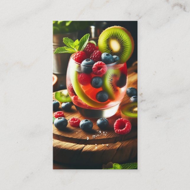 Cartes de visite du barman (Devant)