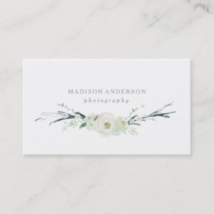 Cartes de visite du bouquet   d'aquarelle