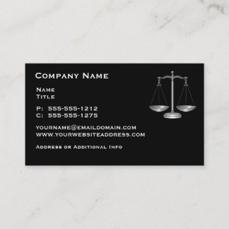 Cartes de visite du Bureau du droit des avocats