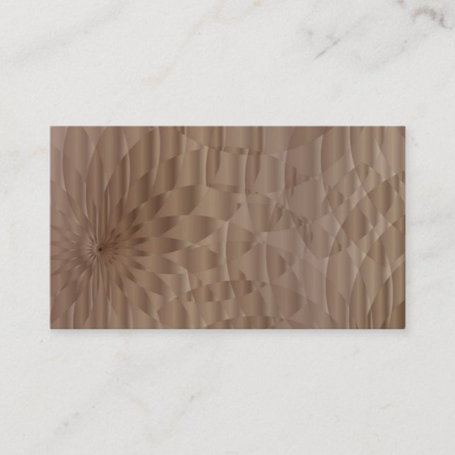 Cartes de visite du concepteur Brown Aztec (Devant)