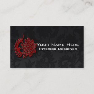 Cartes de visite du concepteur d'intérieur
