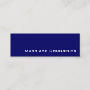 Cartes de visite du conseiller en mariage blanc de