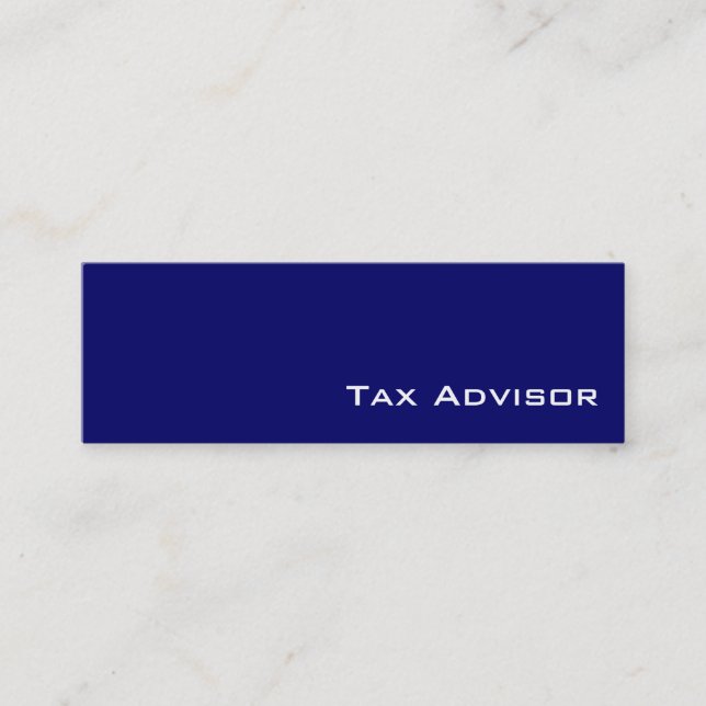 Cartes de visite du conseiller fiscal blanc de la  (Devant)