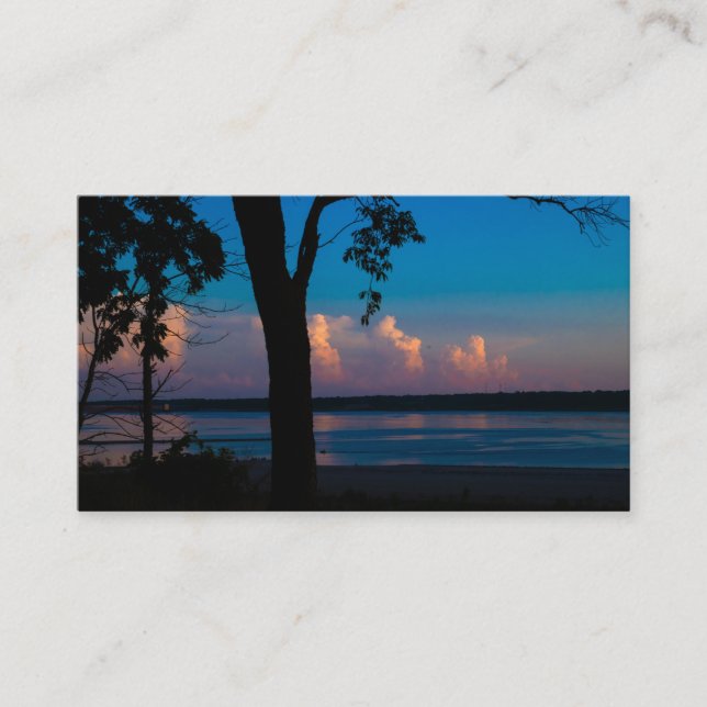 Cartes de visite du coucher de soleil du solstice  (Devant)