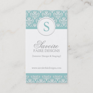 Cartes de visite du décorateur intérieur de mono