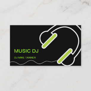 Cartes de visite du DJ de musique
