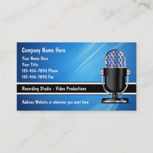 Cartes de visite du DJ de musique