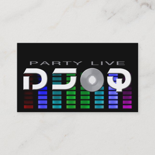 Cartes de visite du DJ Q (Devant)