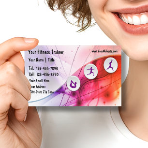 Cartes de visite du formateur de fitness
