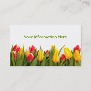 Cartes de visite du jardin de la Tulipe du printem