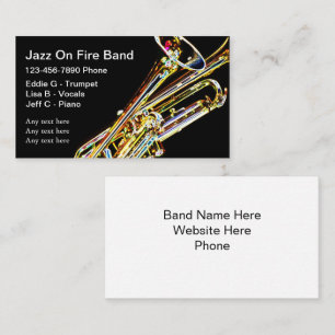 Cartes de visite du Jazz Band