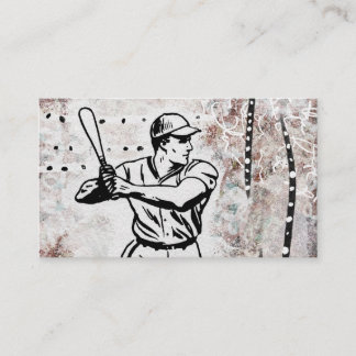 Cartes de visite du joueur de baseball - Brown bla