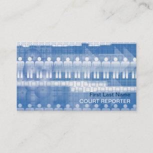 Cartes de visite du journaliste du tribunal du peu