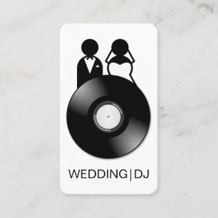 Cartes de visite du logo DJ Mariage professionnel