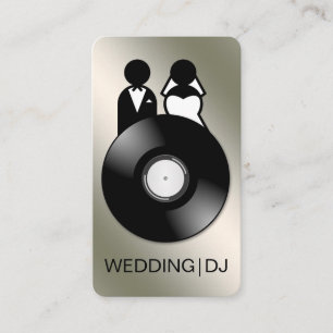 Cartes de visite du logo DJ Mariage professionnel