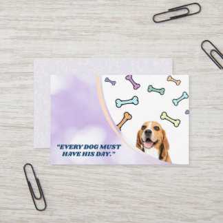 Cartes de visite du magasin de chiens