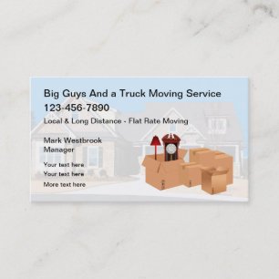 Cartes de visite du meilleur service de déménageme