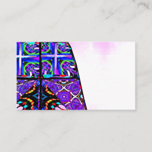 Cartes de visite du ministère de l'église en verre