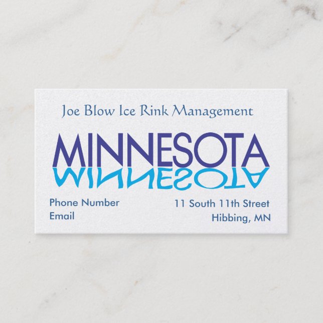 Cartes de visite du Minnesota (Devant)